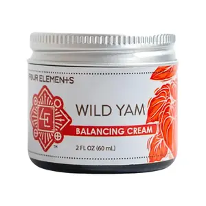 Four Elements 4E Wild Yam Balancing Cream for Women-2 oz. Body Care Lotions Calming Plant Sunflower Daily Comfort Shea Cosmetic Moisturizers