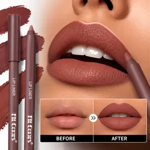 Fit Colors 6-Color Lip Liner, Matte Velvet Lipstick, Long-Lasting, Quick Application, Perfect for All Occasions, Essential Makeup Gift