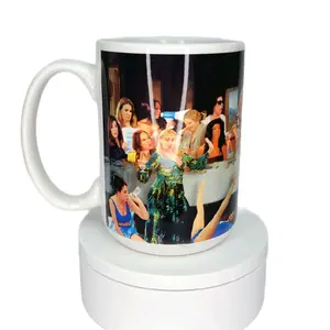 Real Housewives Iconic Moments Last Supper Mug Featuring Popular Characters Design Washable Reusable  Ceramic Drinkware Cup Beverage Coffee Reuse