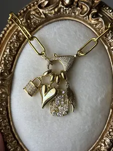 CZ Lobster Clasp Front Closure - Custom Charm Necklace Or Bracelet - 400+ Charms To Choose From!