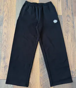 Lotus Straight Leg Sweatpants - Black
