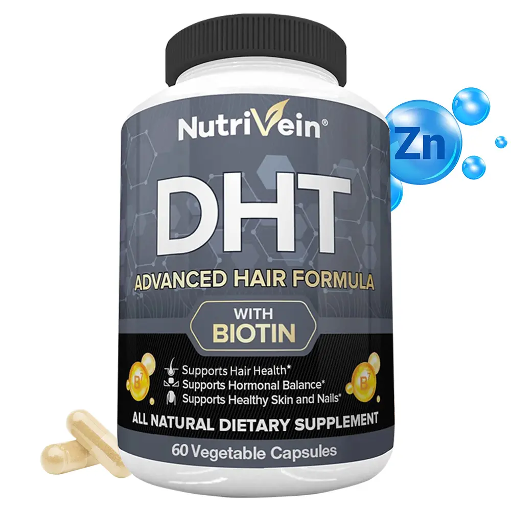 DHT Advanced Hair Formula health supplement – ​​supports healthy hair, skin, and nails 60 capsules