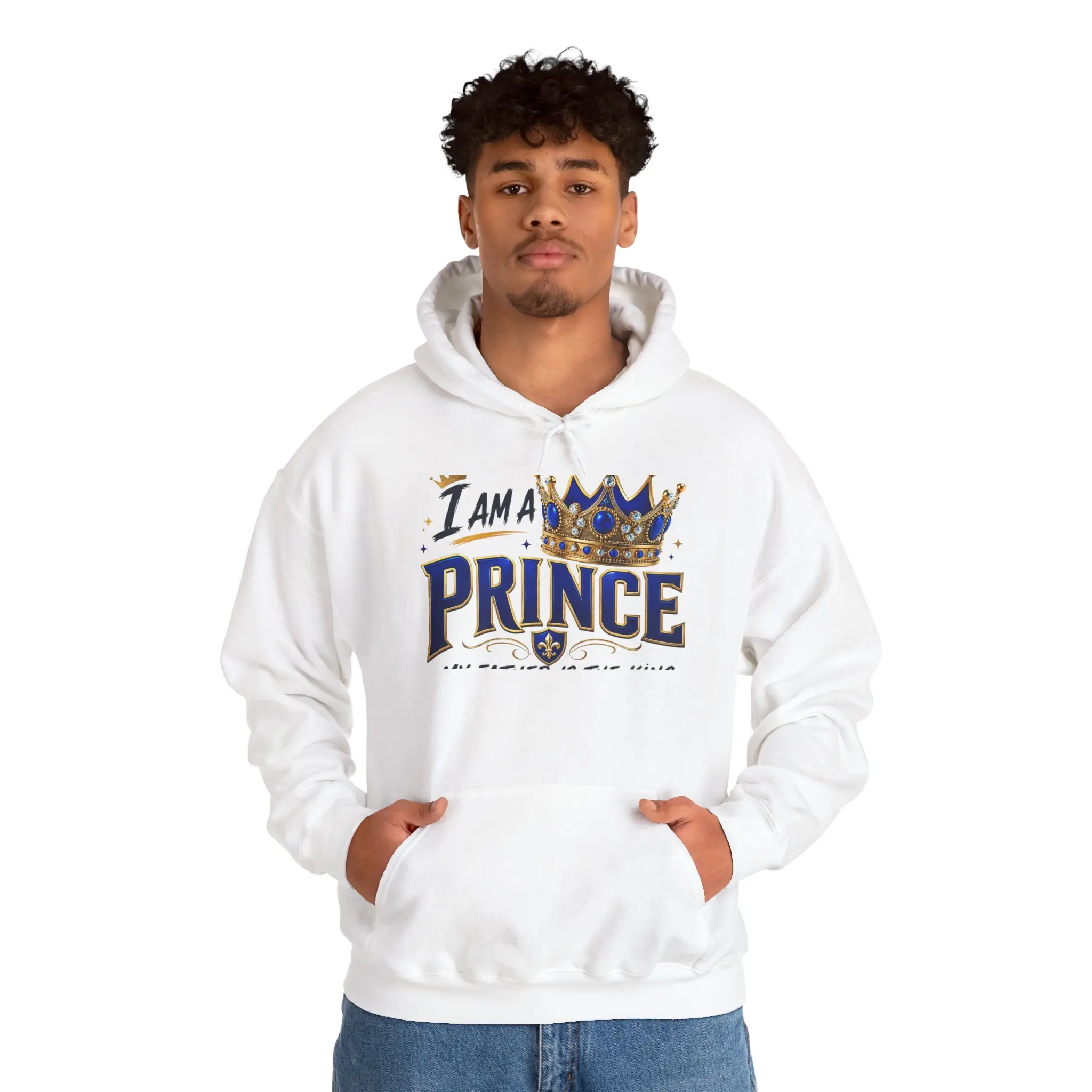 I Am A Prince hoodie | Crown Prince Sweatshirt, Royal Typography