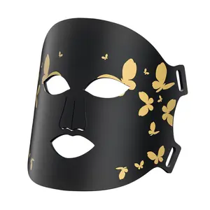 7-Color Spectrum Silicone Butterfly Facial Mask - Single Item, Portable Phototherapy Beauty Energy Bank, Home Skin Care Device, 15-Min Bedtime Skin Activation Tool, Ideal Gift Choice