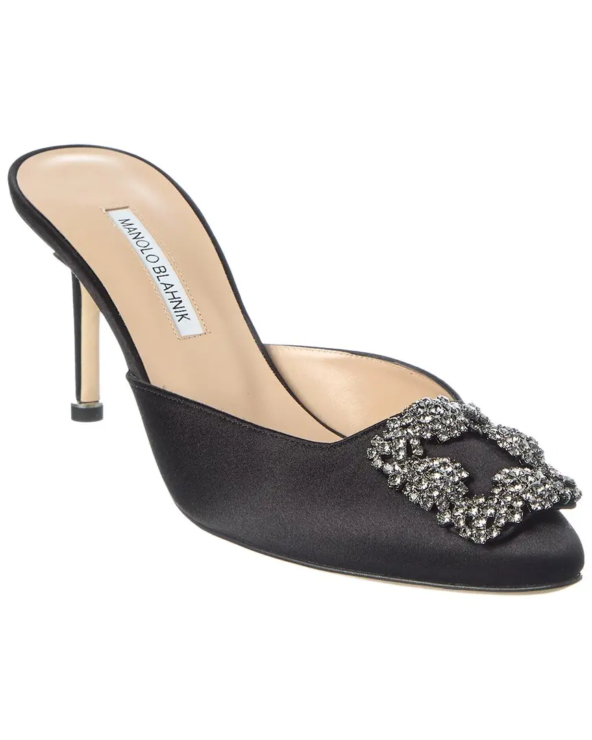Manolo Blahnik Hangisimu 70 Satin Mule