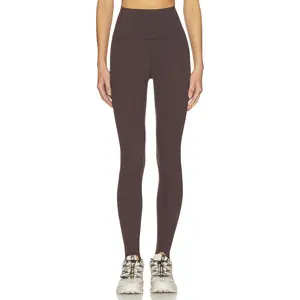 Splits59 River High Waist Airweight Stirrup Legging in Dark Chocolate