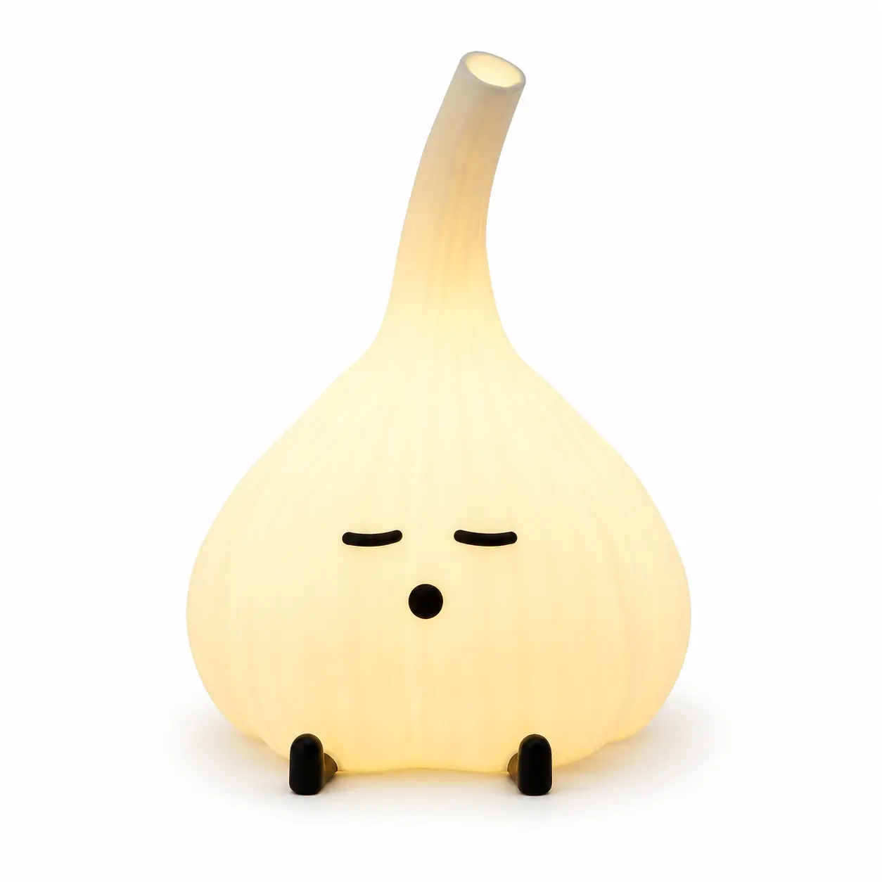 Sleepy Garlic LED Night Light – Cute RGB 16-Color Bedside Mood Lamp, Soft Glow Aesthetic Room Decor & Kawaii Gift for Her, Kids & Bestie