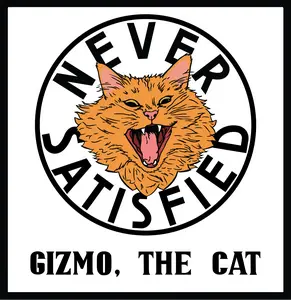 GIZMO THE CAT 4x4 Laminated Full Color Sticker