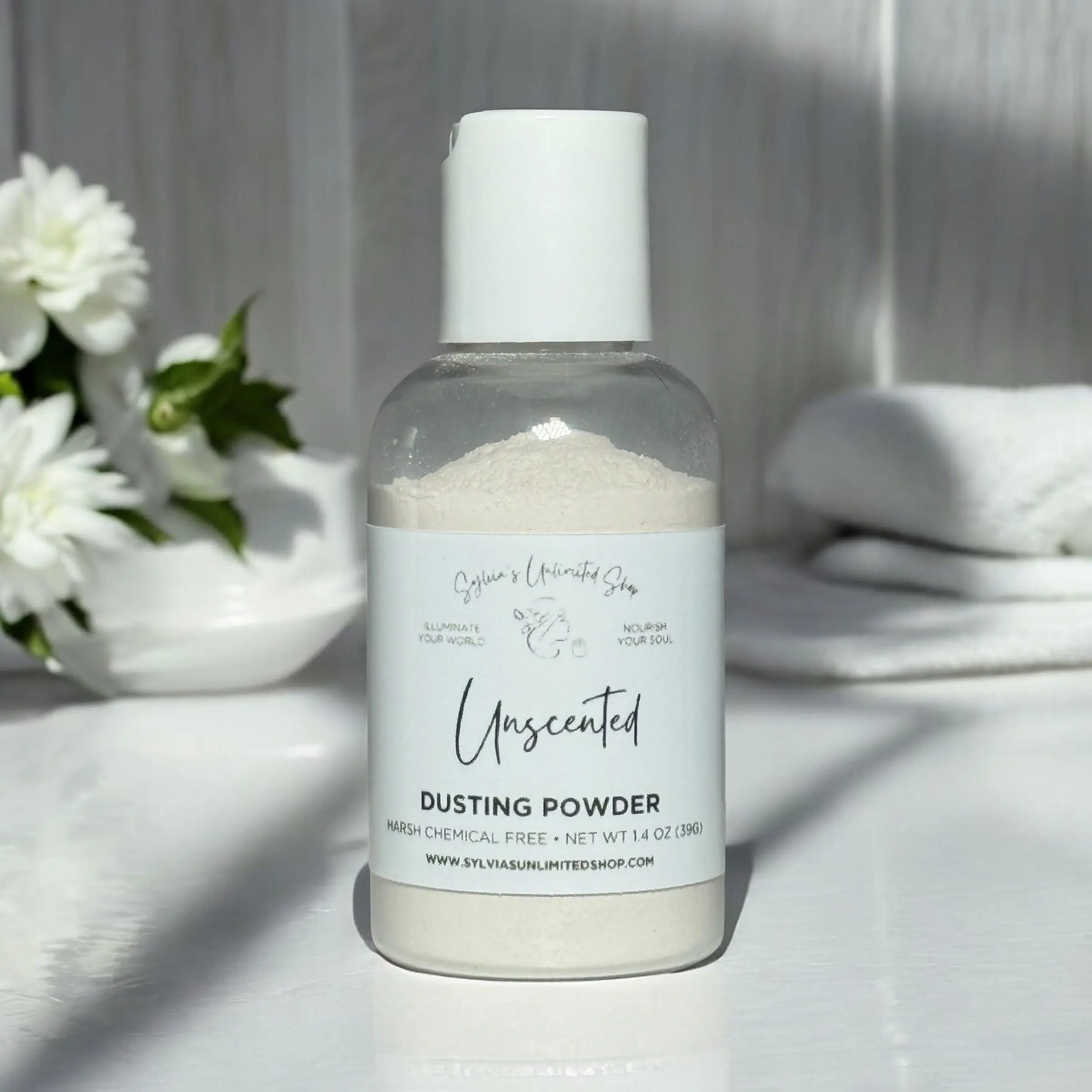 1.4oz. Unscented Dusting Powder