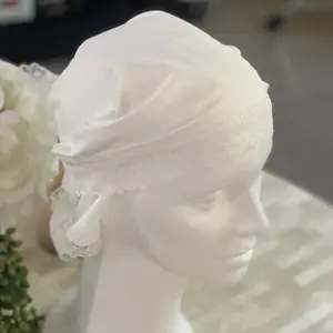 Sacred Head Covering for Spiritual Protection - Traditional Santería White Quillas for Iyawos Religious