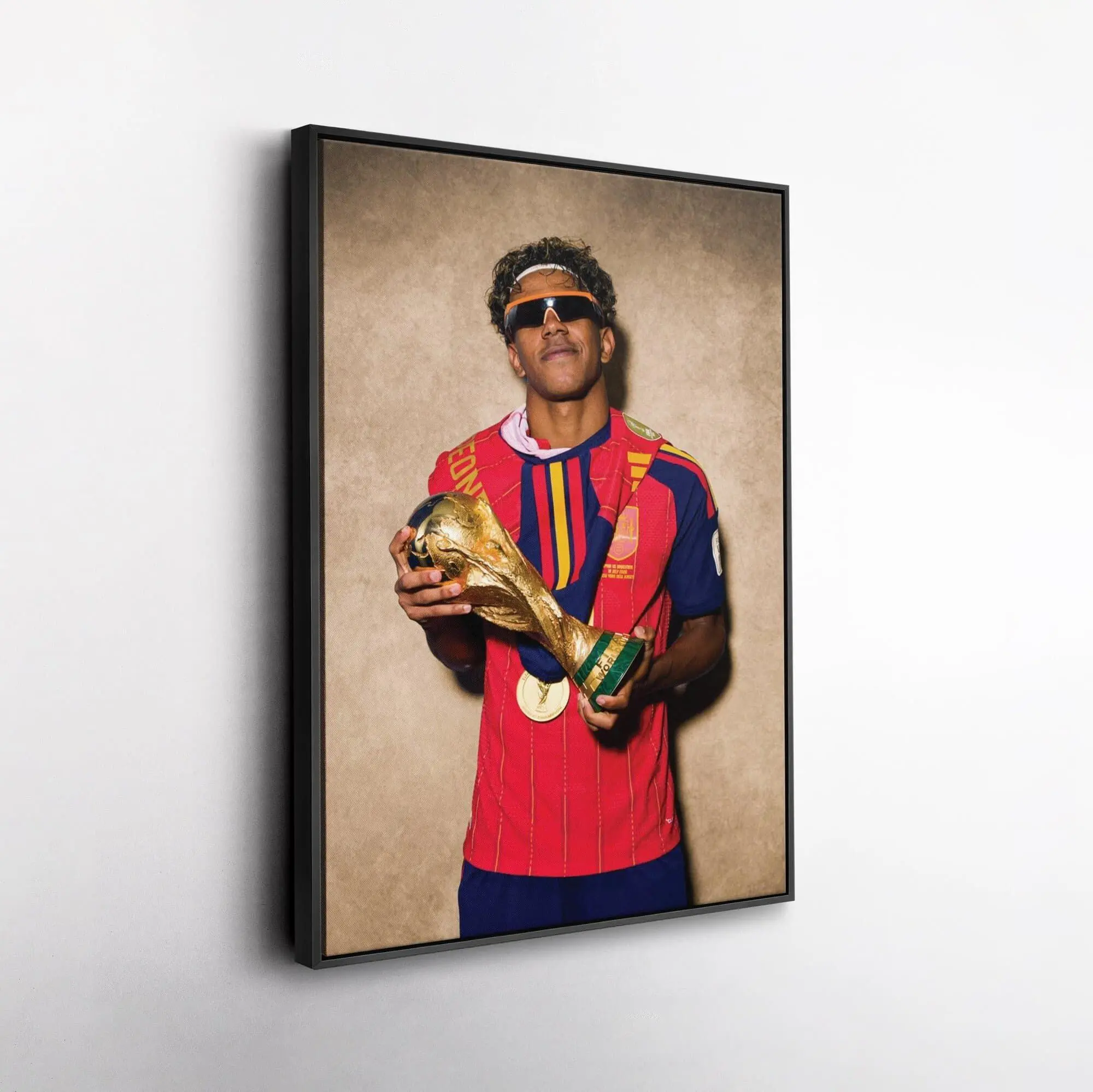 Lamine Yamal Spain  Trophy Poster Wall Art,  2026  Print, Soccer Legend Poster, Football Fan Gift( Unframed - Print Only )