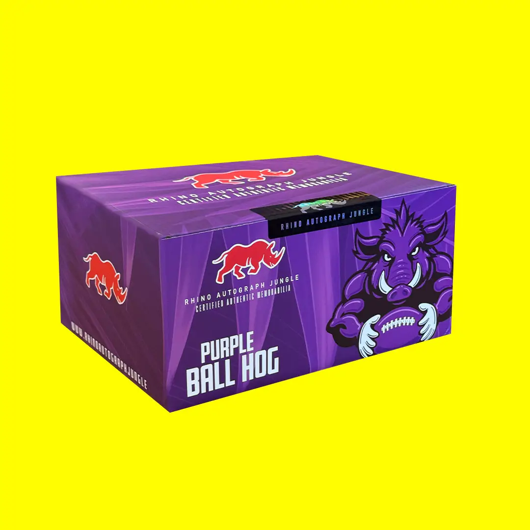 Rhino Autograph Jungle Purple Ball Hog PYT Sports Trading Card