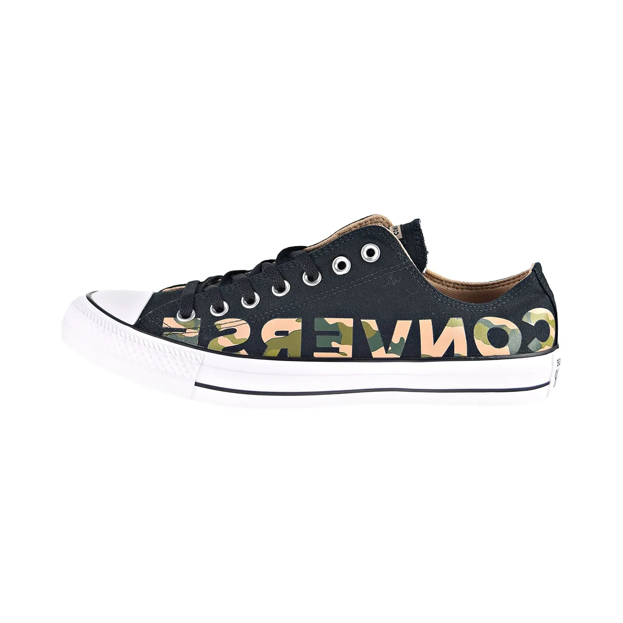 Chuck Taylor All Star Ox "Camo Print" "Black/Multi/White" 166234F