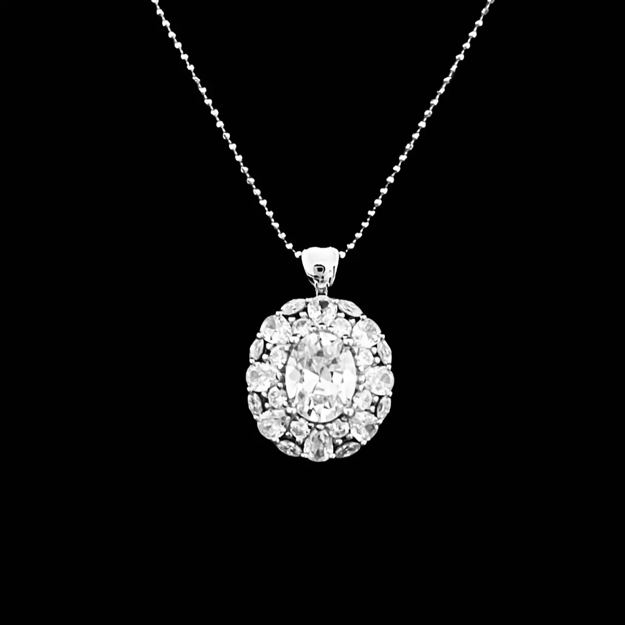 Ace Collection Silver Luxurious Pendant