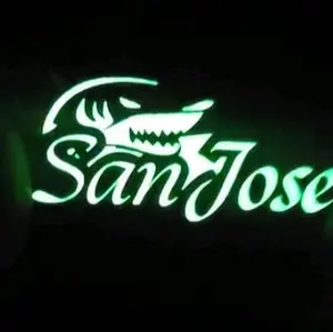 san jose metal pin glows in the dark