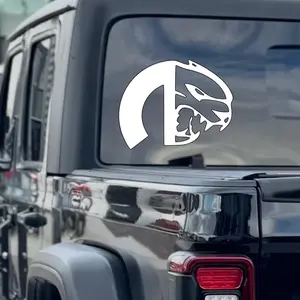 MOPAR half hellcat - Quality Car Sticker for Vehicle Decoration