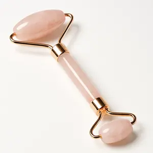Radiant Glow Facial Roller – Dual-Ended Rose Quartz Skincare Tool for Face & Under-Eyes | Reduces Puffiness, Boosts Circulation, Promotes Lymphatic Drainage | Glow Getters