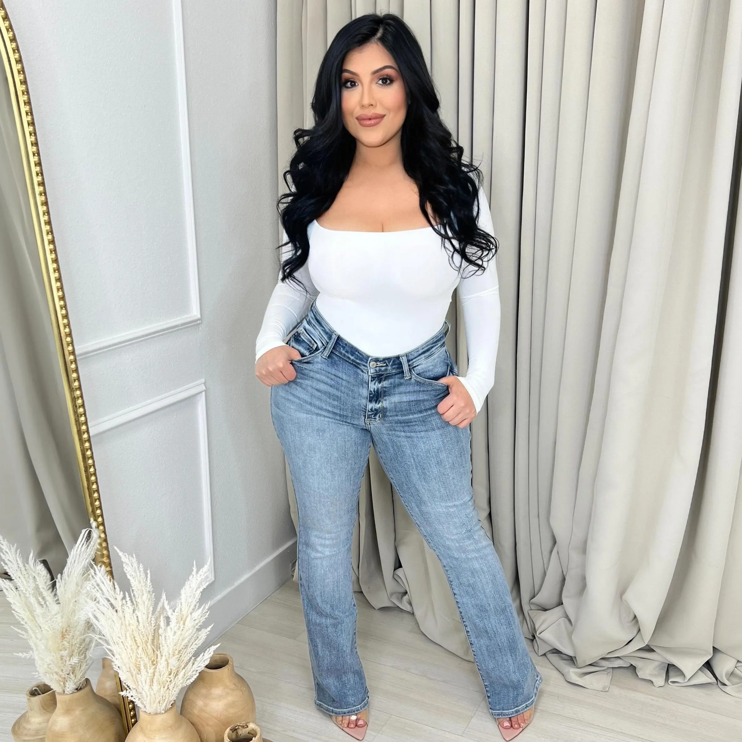 2PK JUDY BLUE SLIM BOOTCUT DUO