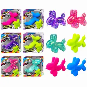 JA-RU Irre-Squish-Tible Stretchy B’loon Dog soft squeeze 5 below Sparkly Sensory butter squishy