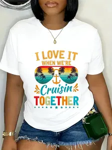 100% Cotton Cruise 2026 Outfits Family Couples Matching T-Shirt