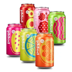 Poppi Prebiotic Soda, Sparkling Water & Fruit Juice, Fun Favorites, 12 Oz, 12 Pack