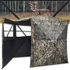[Amazing Offer] Tidewe OptiVue 360° Ultra-HD See-Through Hunting Blind with 90° Full-Access Door