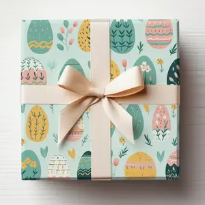 Easter Eggs Wrapping Paper Roll Easter Egg Gift Wrap, Cute Easter Eggs Wrapping Paper Roll Easter Wrapping Paper Roll, Easter Gift Wrapping