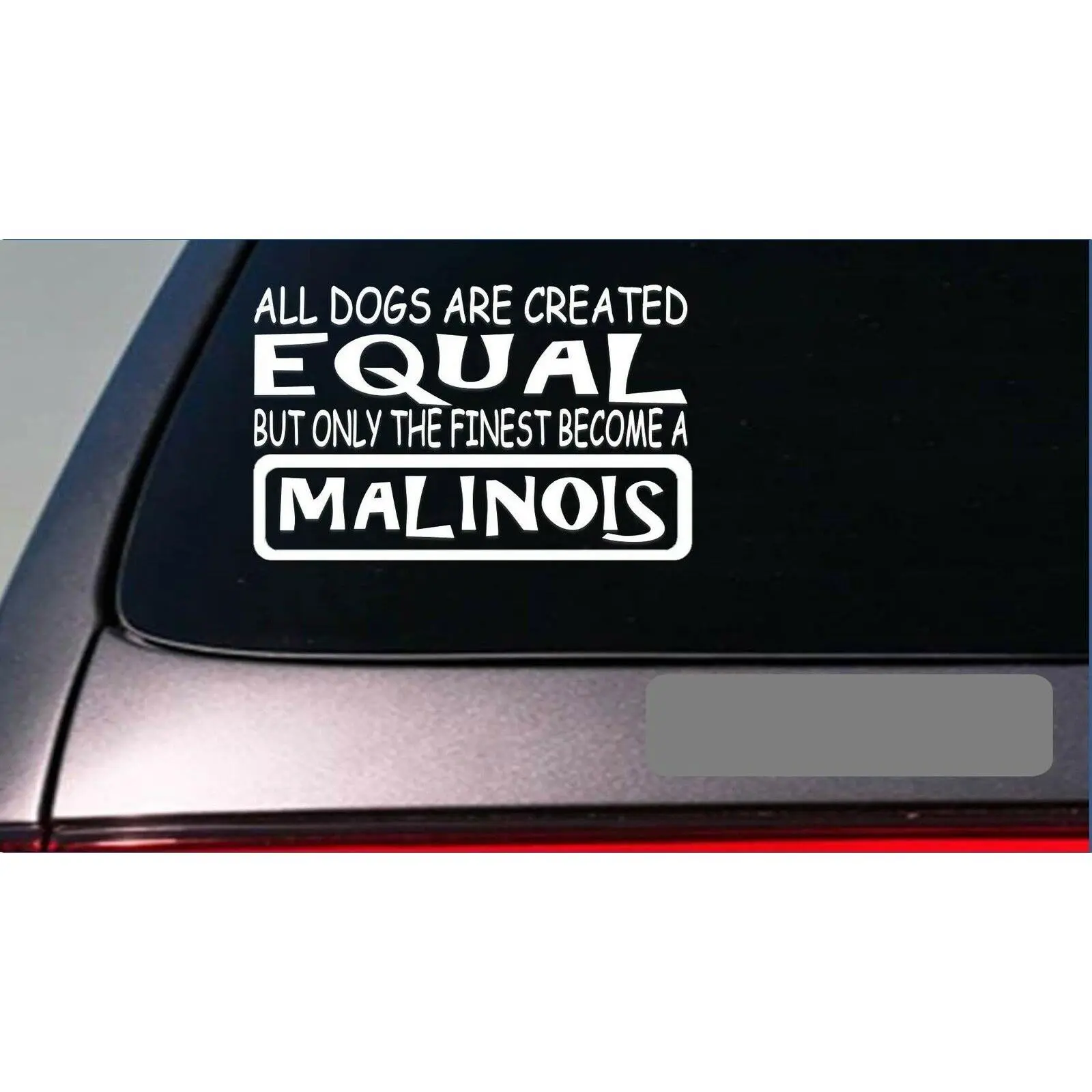 Malinois equal Sticker *G680* 8" vinyl schutzhund police k9 sleeve swat dog