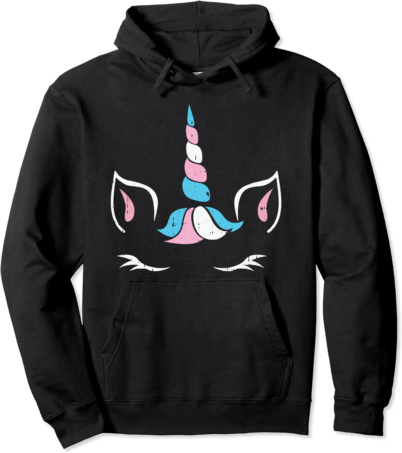 Unicorn Costume Trans-gender Pride Magical Proud LGBT-Q Ally Pullover Hoodie - Rivkafia Shop 87B0941BVD4G