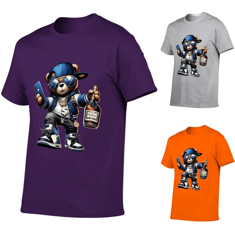Men'S Simple Style Cotton T-Shirt, Short Sleeve, Ideal For Casual Looks，Cartoon Print Crewneck Regular Fit Casual T Shirt Tops，Cool Graphic T-Shirts For Men Premium Quality Unique Graphic Art Tees，T-Shirt Streetwear Aesthetic Graphic Tee Shirt Men