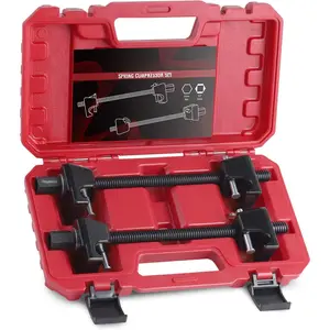 Spring Compressor Tool, Heavy-Duty Coil Spring Compressor Tool with Locking Pins, Strut Spring Compressor 13/16" Socket 1/2" Drive to Compress The Coil Spring