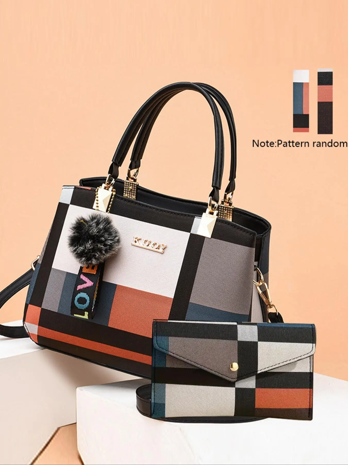 Women's Fashionable Handbag & Coin Purse, Casual Trendy Purses, Casual Versatile Shoulder Bag Set for Daily Used, Trendy All-match Bag Set for Women & Girls, Fashionable Bags