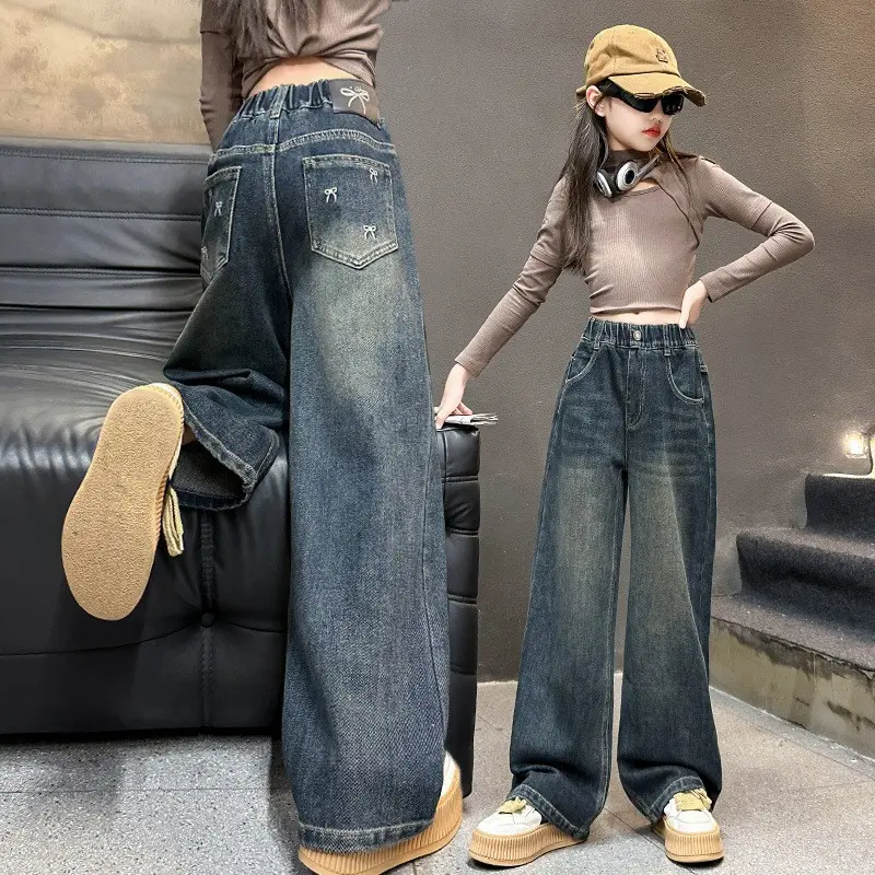 Yinuofang&801 Wide Leg Pants (Deep Blue