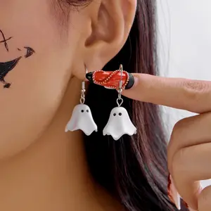 Halloween Ghost Earrings Cute Unisex Halloween Accessories for Spooky Touch & Festive Style - Perfect for Halloween Outfit