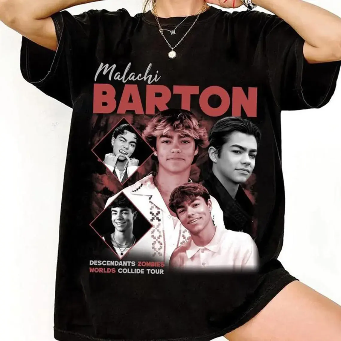 Malachi Barton Graphic cOLLECTION Tee Shirt Unisex bLACK S-5XL G0081