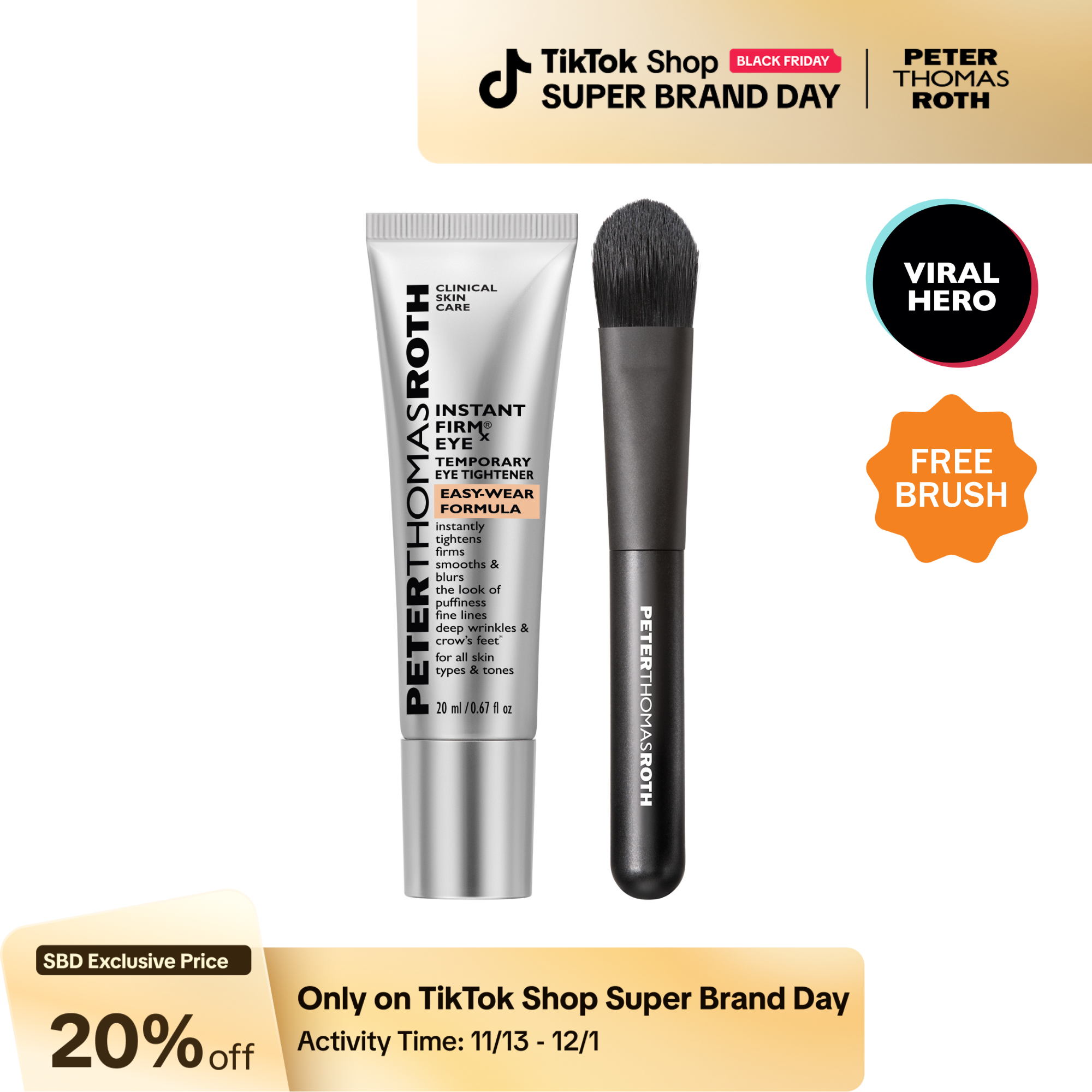 Peter Thomas Roth Instant FirmX Easy Wear Temporary Eye Tightener (20ml)