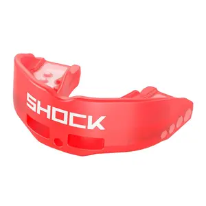 Shock Doctor Insta-Fit Mouthguard - Red, No Boil, Pop-in & Play for Youth Athletes