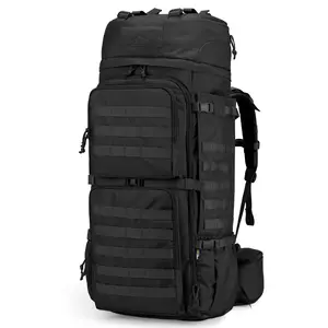 Mardingtop 75L Molle Hiking Internal Frame Backpacks with Rain Cover for Camping,Backpacking,Travelling