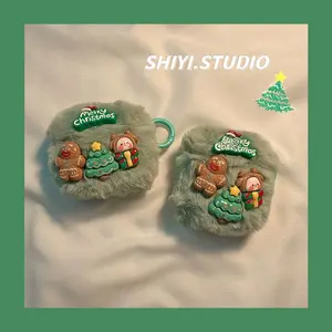 Ins Cute New Year and Christmas Airpods 1/2/3 Generation Earphone Protective Cover Apple Pro Earphone Case