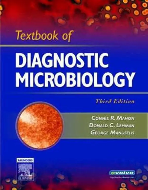 Used Hardcover Textbook - Textbook of Diagnostic Microbiology by George Manuselis MA MT(ASCP) - English, Medical Resource with Bacteria Coverage, Biochemistry Insights, Diagnosis Guidance, and Informative Illustrations, Laboratory