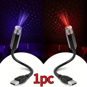 Starry Night Projection Lamp, USB Starlight Roof Ambiance Light, Portable Adjustable Romantic Car Lights, Ideal for Vehicles, Ceiling, Bedroom