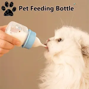 Bottle for Kittens, Newborn Pets, Puppies - Special Feeding Bottle for  Cats and Dogs, Nursing Bottle with Nipple, Cat Supplies (Random Cartoon Pattern)