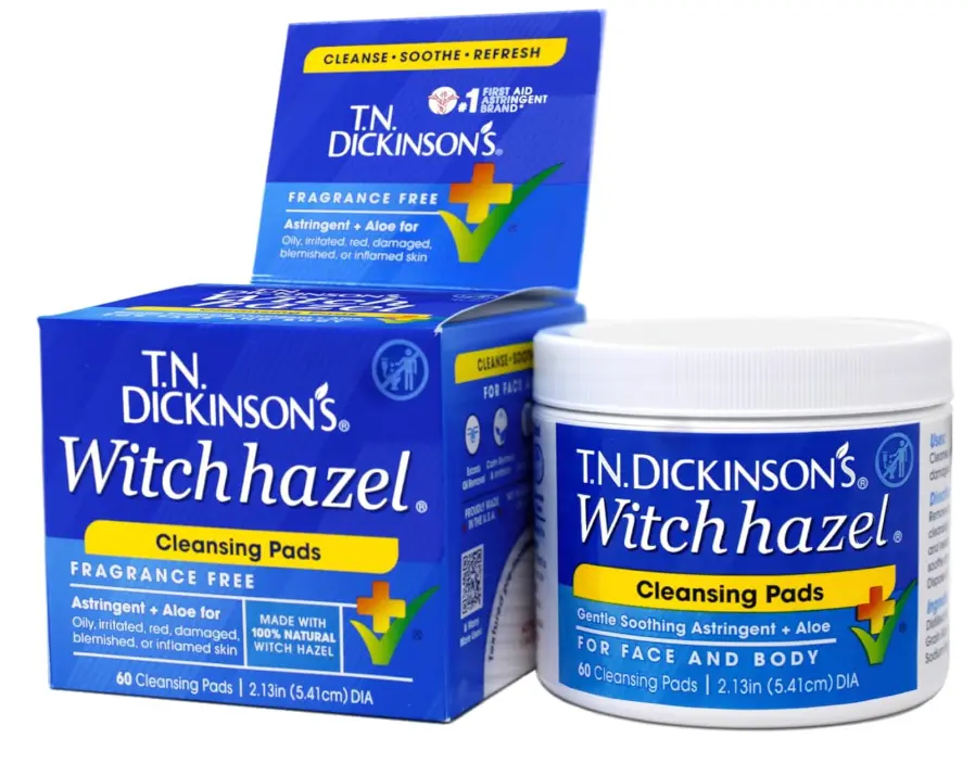T.N. Dickinson's Witch Hazel Cleansing Pads, 60 Count