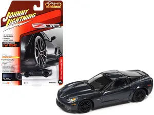 2012 Chevrolet Corvette Z06 Supersonic Blue Metallic Limited Edition to 12240 pieces 1/64 Diecast Model Car by Johnny Lightning