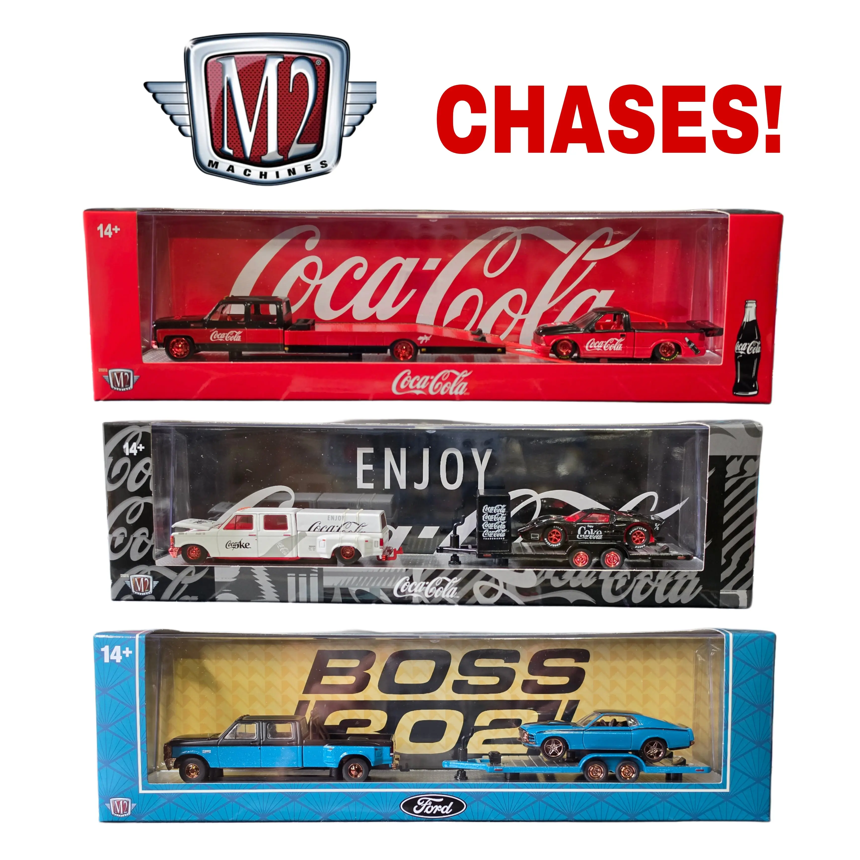M2 Machines "CHASE" Assorment Models - Coca Cola - Diecast 1:64