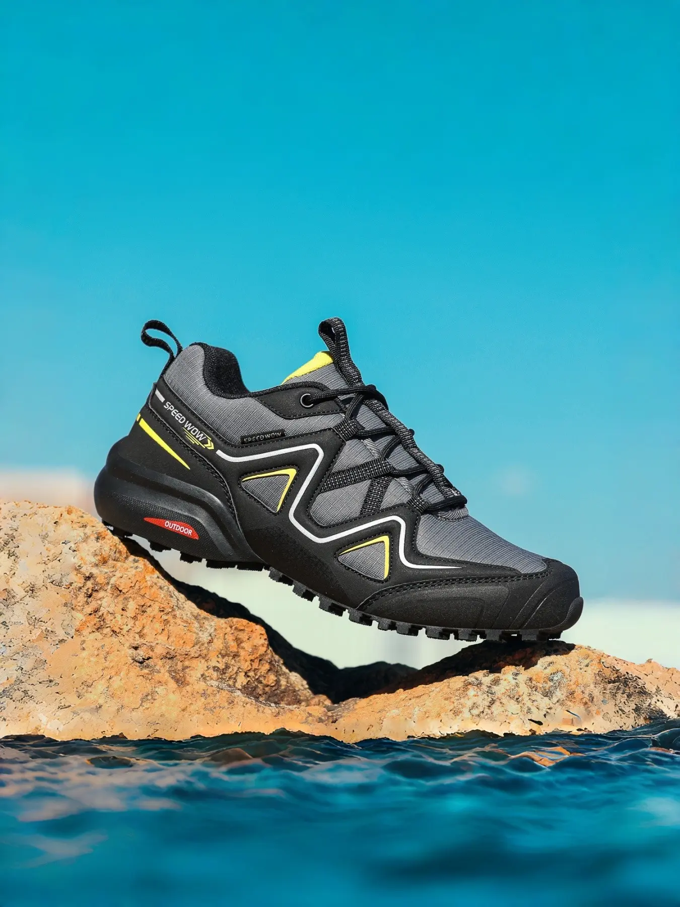 Men's Fall Winter Hiking Shoes, Trekking Shoes, Outdoor Mountain Running Boots, Anti-Slip Shock Absorption Wear-Resistant Thick Sole Casual Fashion