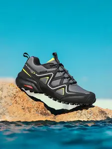 Men's Fall Winter Hiking Shoes, Outdoor Mountain Running Boots, Anti-Slip Shock Absorption Wear-Resistant Thick Sole Casual Fashion