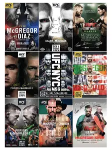 Conor McGregor vs Dennis Siver UFC Fight Night 59 Gifts Printed Signed Autograph Picture for UFC Memorabilia Fans