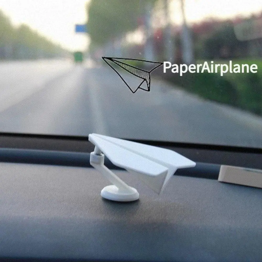 Aesthetic Miniature Airplane Model Decor, Auto-Turning Rotating Ornament for Car Dashboard & Center Console, Miniature Home Decor Statue, Miniature Aesthetic Miniatures