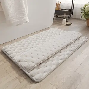 Cross-border memory foam bathroom mat, water-absorbent bathroom mat, quick-dry shower entrance mat, bathroom door mat